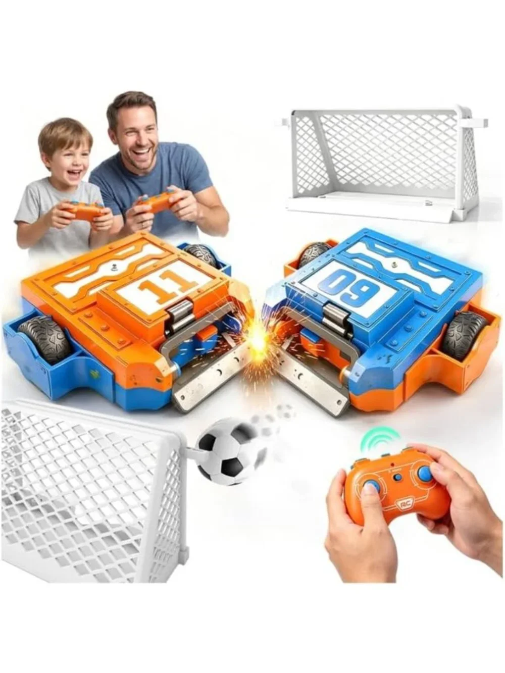 Remote Control Battle Bots Soccer Robots Set - 2 Player Fighting Game for Kids